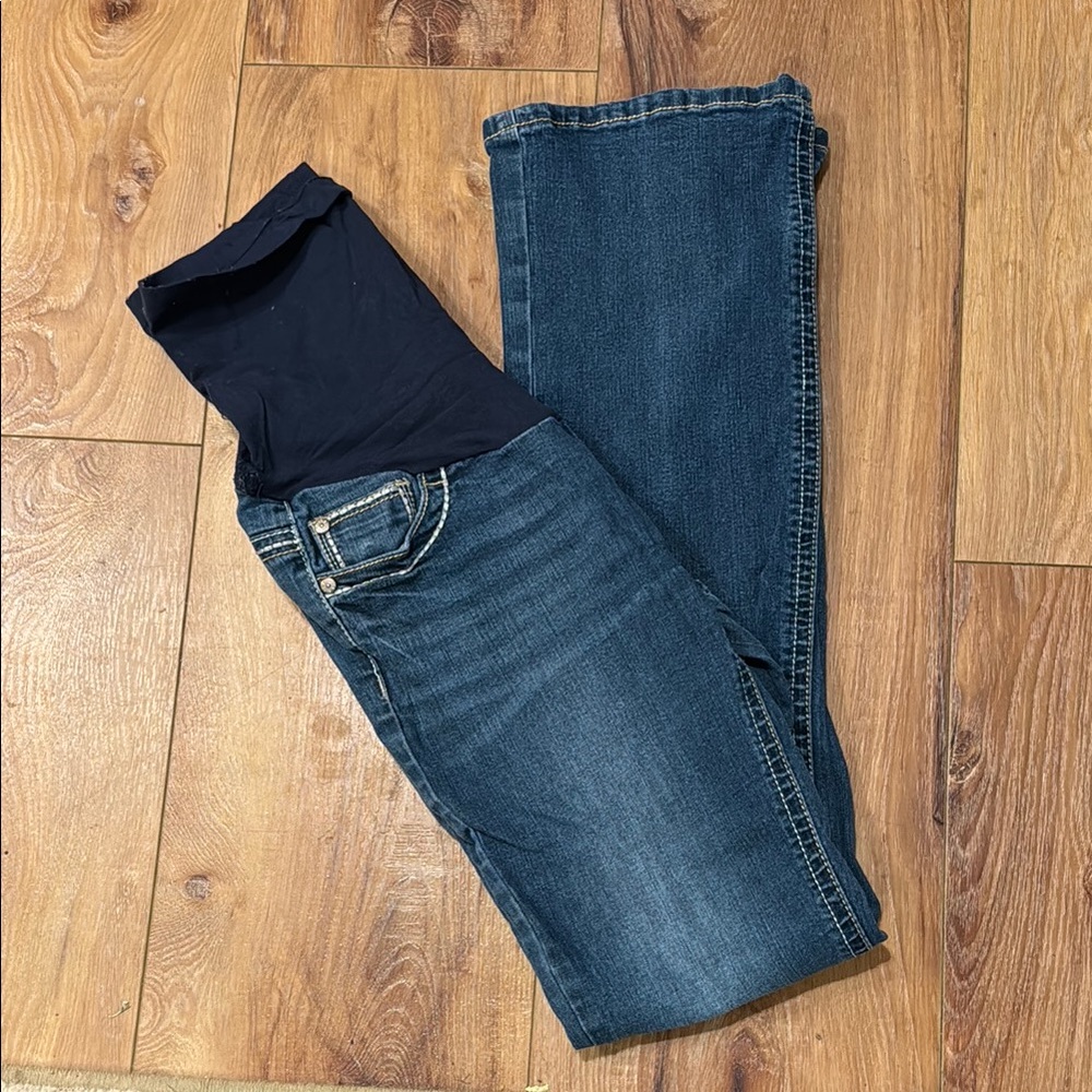 Indigo Blue Jeggings Blue Full-Length Casual